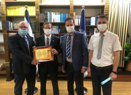 وفد من كلية سخنين الأكاديمية يلتقي رئيس الدولة إسحاق هرتسوغ